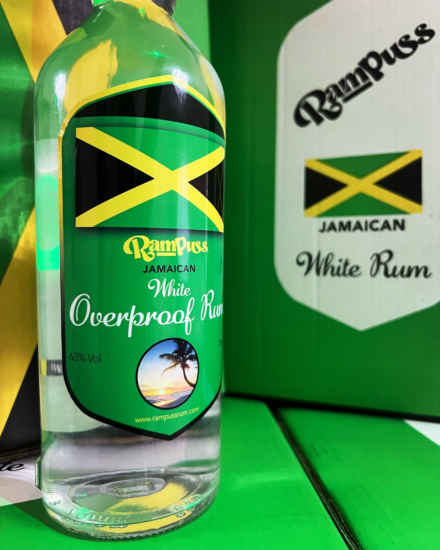 Rampuss Jamaican White Rum 63% vol.