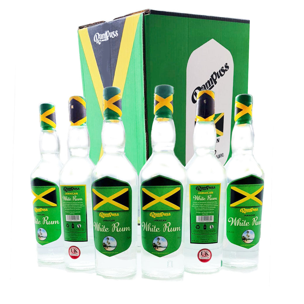 Rampuss Jamaican White Rum 40% vol Case of Six